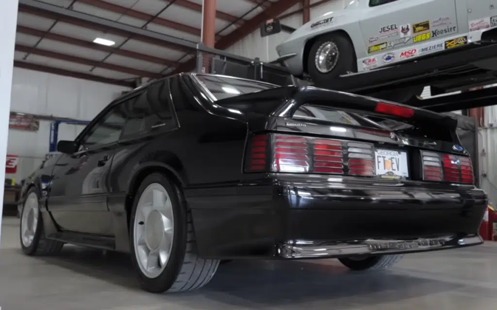 This garage in Georgia transformed a 1990s Ford Mustang Foxbody into a 'very special' EV, powering a wild five-speed manual beast