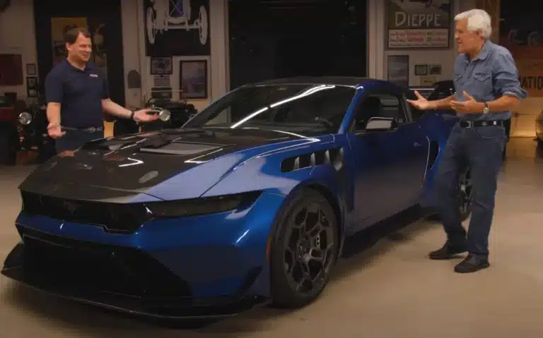 Ford CEO Jim Farley personally delivered Jay Leno his Ford Mustang GTD