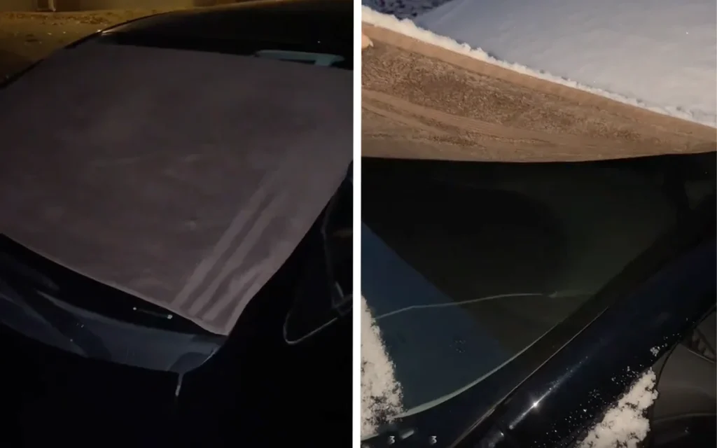 After experiencing her first winter in snowy Colorado, this woman has gone viral for he strange trick to protect your windscreen from freezing