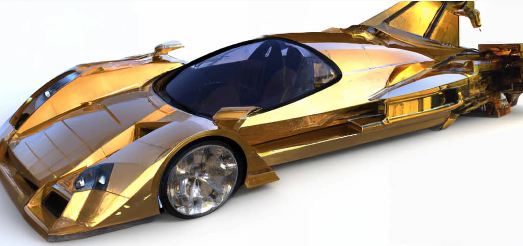 Concept car created by AI