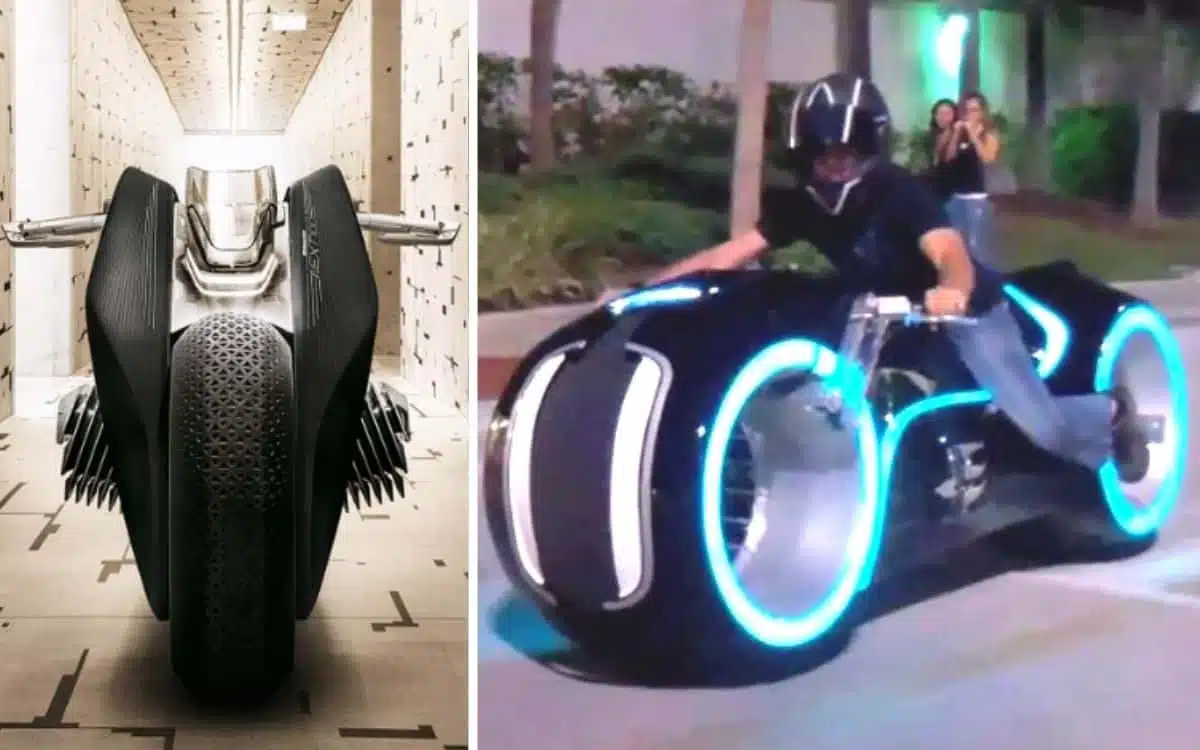 Futuristic motorcycles from Tron