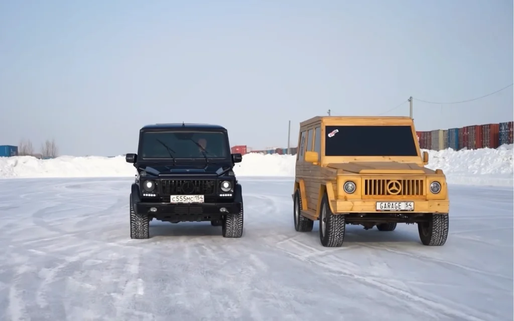 People build remarkable full-size wooden replica of a Mercedes G-Class