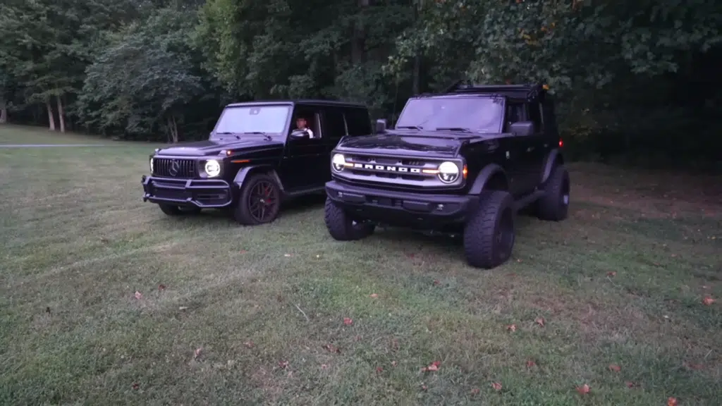 Bronco takes on Mercedes AMG G63 in tug-of-war