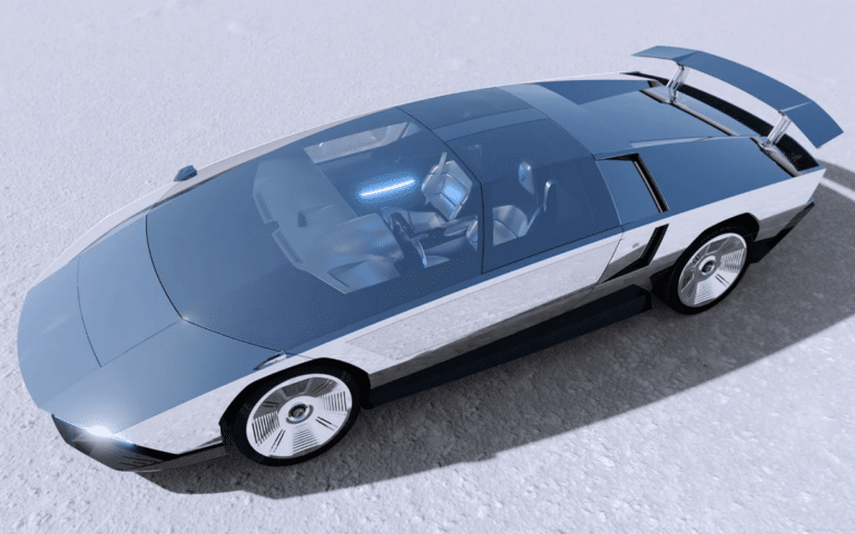 Giugiaro’s son designed a Maserati Wedge car after the iconic Boomerang concept and based on the MC20