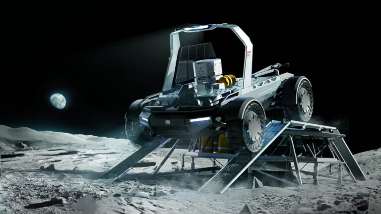 Lockheed Martin and GM's moon rover concept.