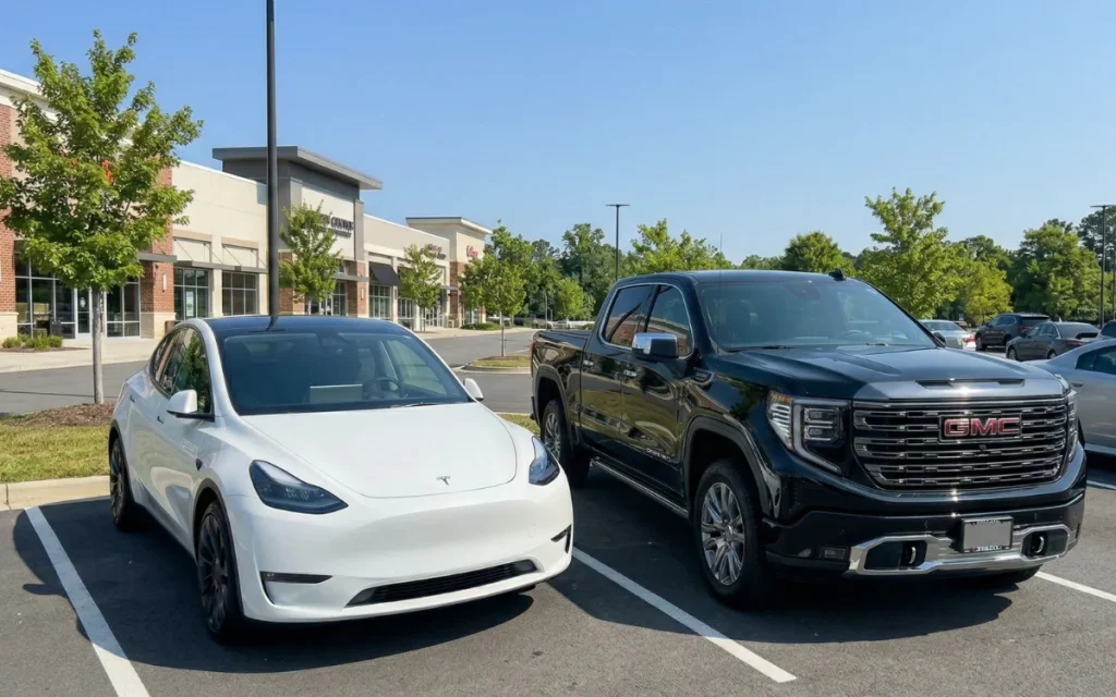 Man breaks down what it costs an American to charge a Tesla monthly vs. using gas for a GMC Sierra and the difference is stark