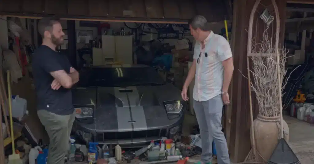 abandoned Ford GT rescued with hazmat suits in barn find