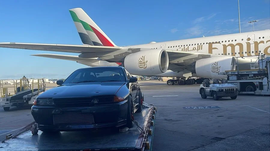 One of the fastest GT-Rs on the planet spotted being loaded onto an A380 bound for Dubai