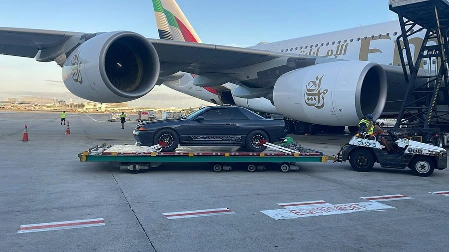 One of the fastest GT-Rs on the planet spotted being loaded onto an A380 bound for Dubai