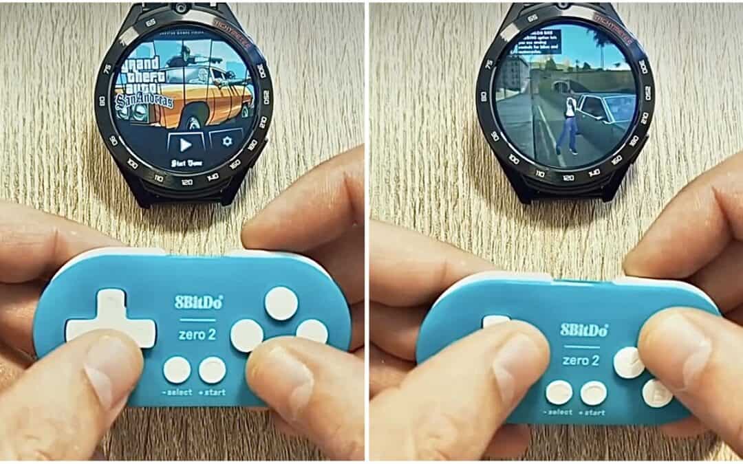 Watch how this guy plays GTA on his SMARTWATCH