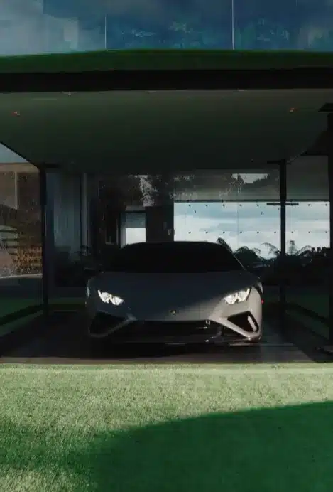 Someone created something more modern than a garage, supercars rise like a phoenix
