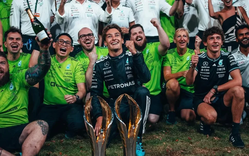 George Russell donned a Mexican mask to become the most unexpected fan in the Grand Prix, as he wanted to watch Formula 1 as a fan