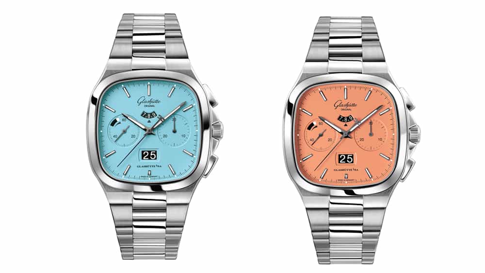 Glashutte colorful watches, both Models