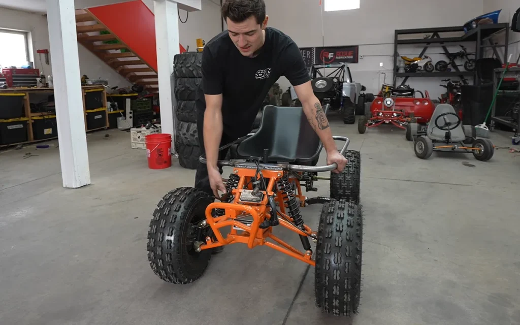 This YouTuber transformed his Go-Kart into a very confused yet brilliant Beetle monster truck using parts bought from Amazon