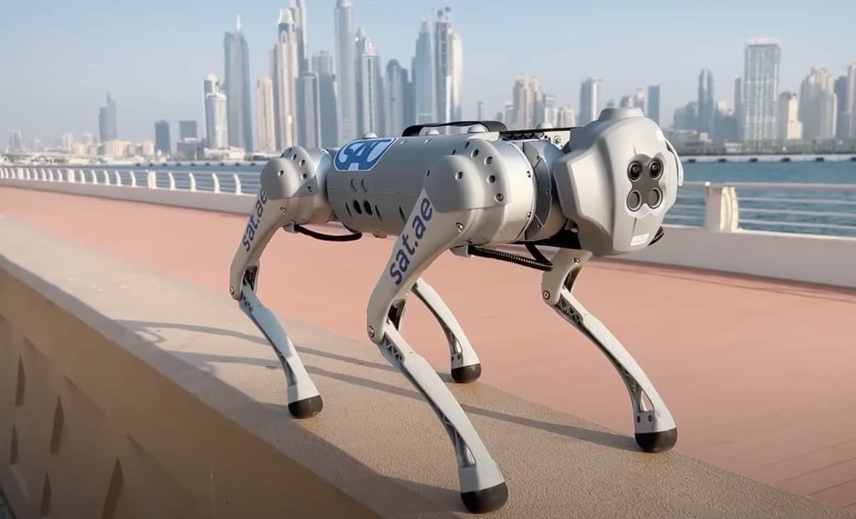 CES robots - Robotic dog Go1 by Unitree Robotics