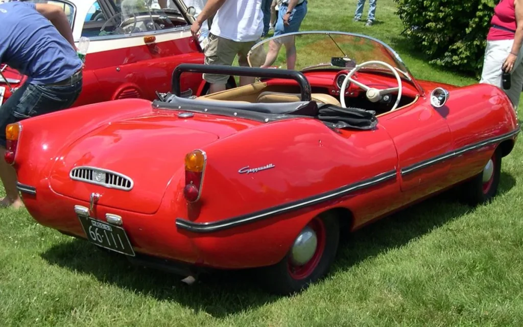 This extremely rare German-Australian vehicle, named the Goggomobil Dart, is one of the smallest sports cars ever made worldwide