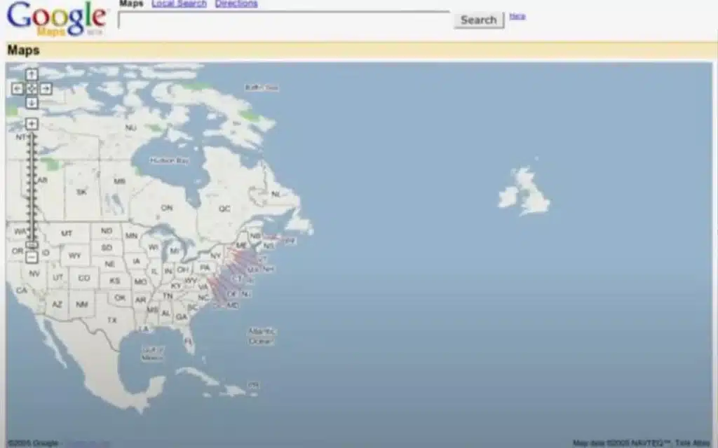 The difference to whats Google Maps looked like on its launch day in 2005 compared to today has left social media users baffled