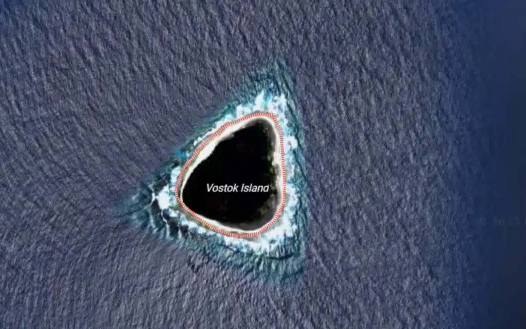 Google Maps black hole turned out as tree-covered island