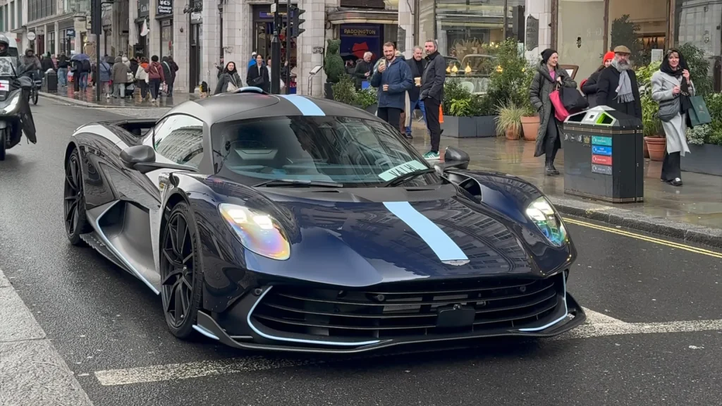 Gordon Ramsay drives his ultra-rare $1,100,000 Aston Martin Valhalla supercar around London then runs into an awkward problem