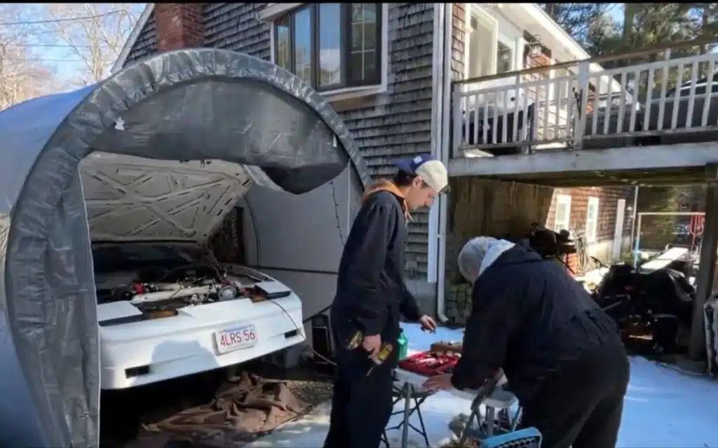 17-year-old boy from Massachusetts spends his weekends rebuilding a Pontiac Firebird sports car with his grandma