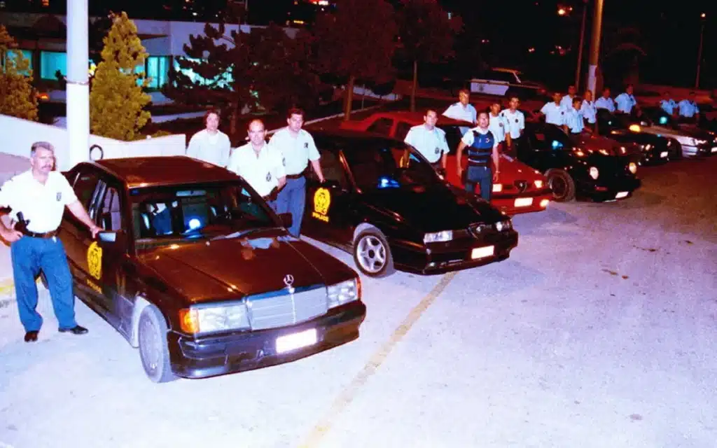 The Greek Police once made a unit named Sigma Group, which saw trained rally drivers chase down street racers with the fastest cars tax money could buy