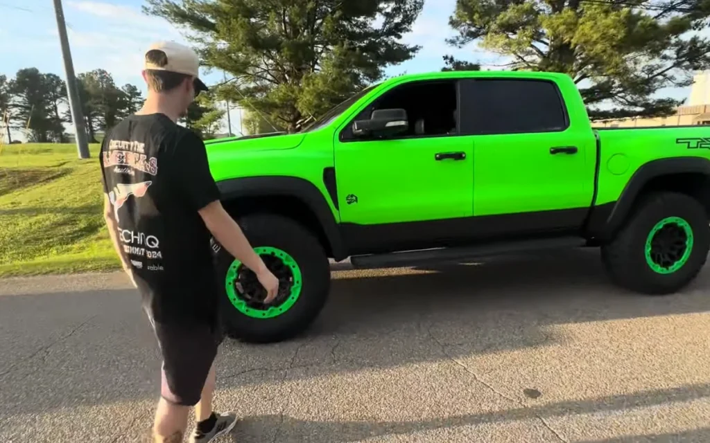 A Tesla Cybertruck challenging a Ram TRX in a good old-fashioned drag race: that's the recipe one Georgia man used to settle a very loud internet debate.