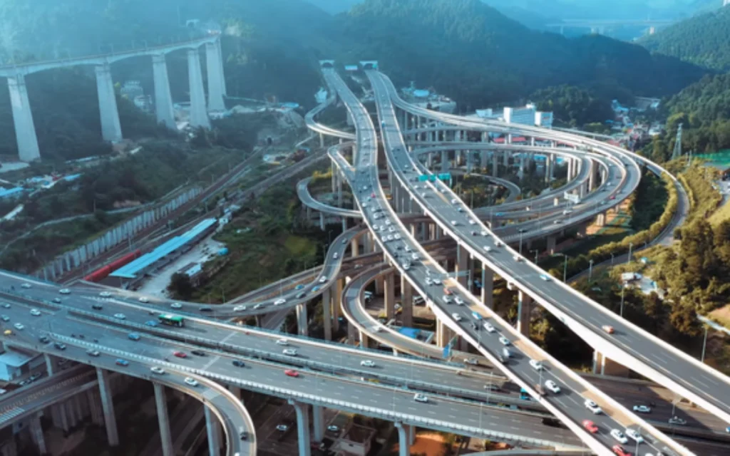 The Guiyang Qianchun Interchange in China looks like something out of a sci-fi movie