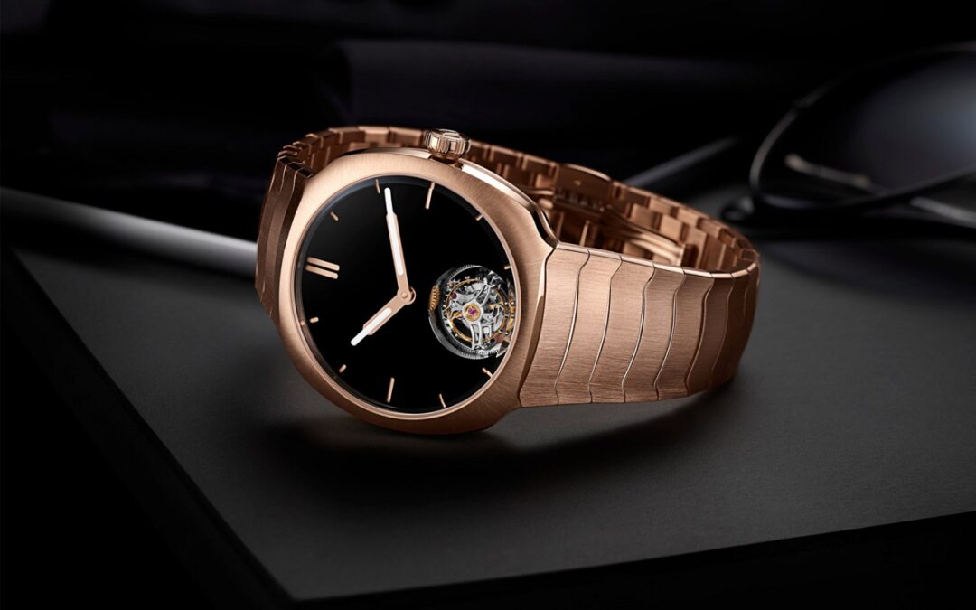 The latest gold H Moser dial is so black you can’t even see it