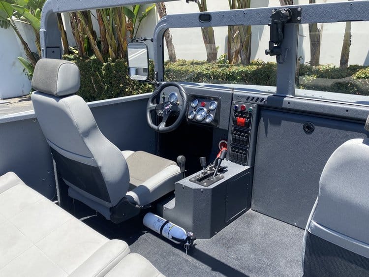 H1-Panther, Hummer boat, seats and dashboard