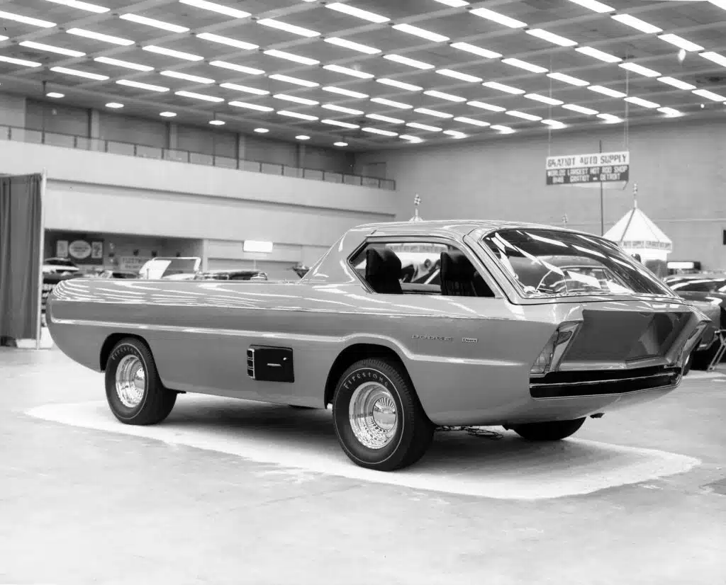 This is the Dodge Deora custom built car based on a Dodge A100 that went on to inspire a Hot Wheels car