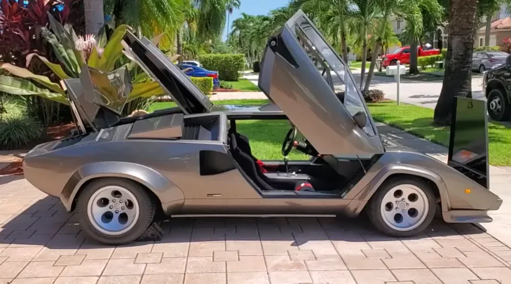 Wisconsin man spent 17 years building a meticulous replica of a Lamborghini Countach in his basement and had to cut a hole in the wall to get it out