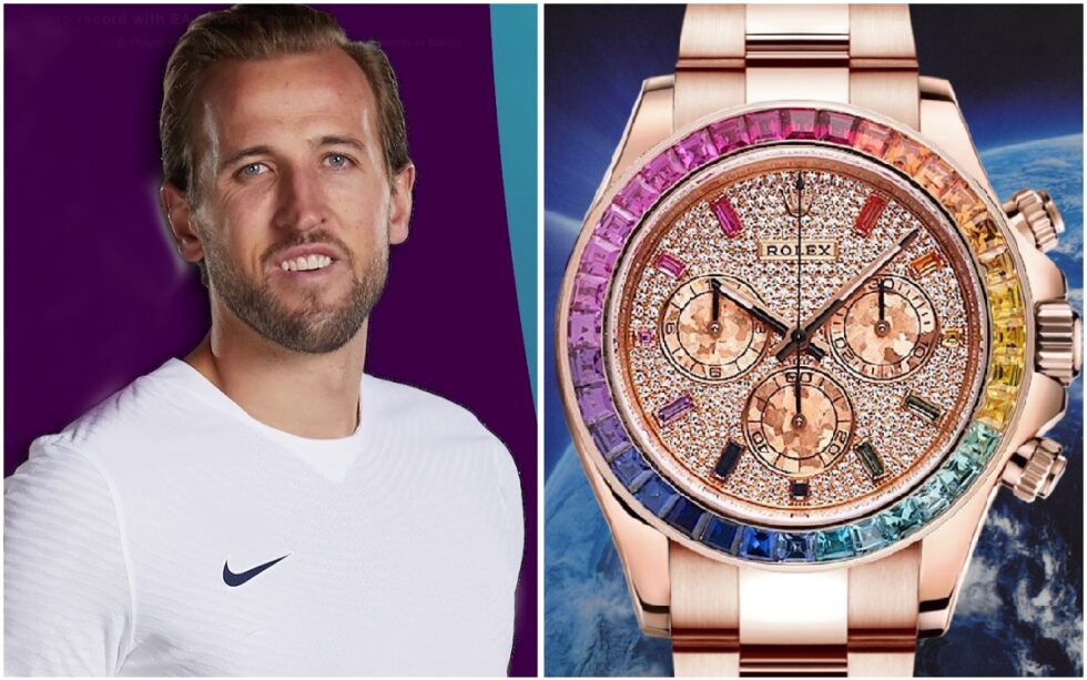 England captain Harry Kane rocks $500,000 rainbow Rolex at the World Cup