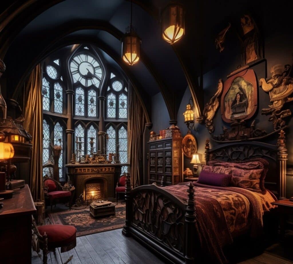 Harry Potter house master bedroom