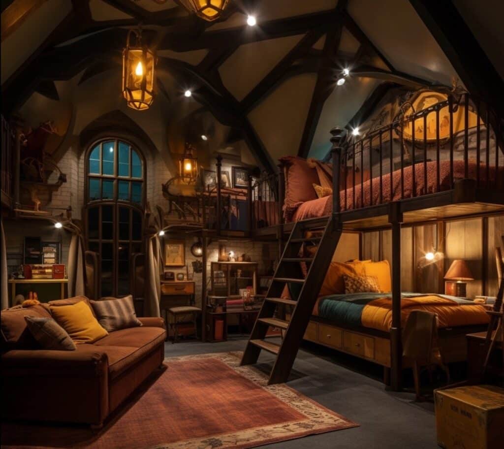 Harry Potter house kids bedroom