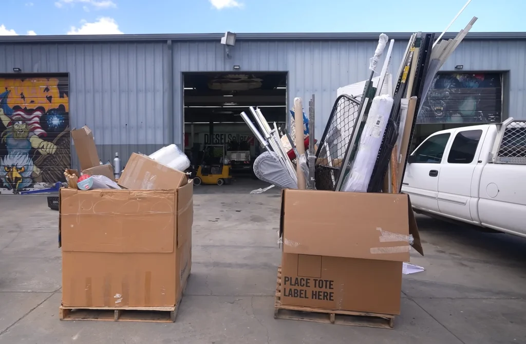 Men buy entire unit of lost freight for $2,500 but the goods inside aren't even the biggest prize