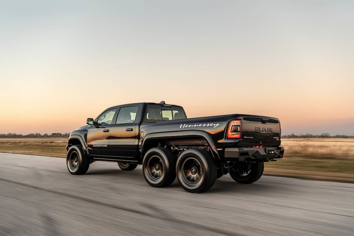 Rear of the Hennessey Mammoth 6x6