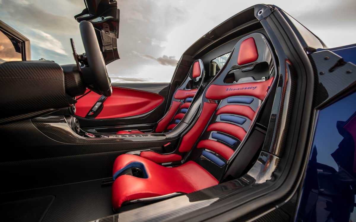 Interior of the Venom F5 Roadster