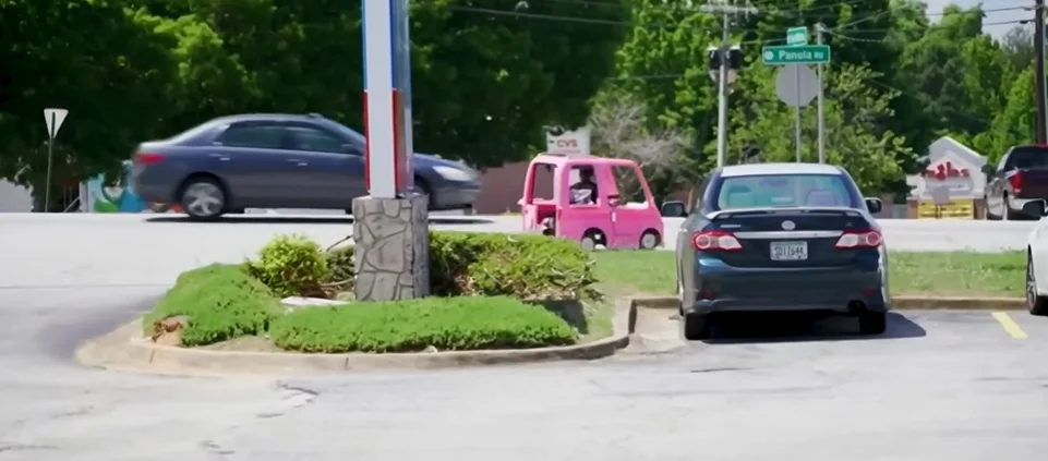 Georgia man who's had enough of high gas prices builds mini car that costs just $3 to fill up