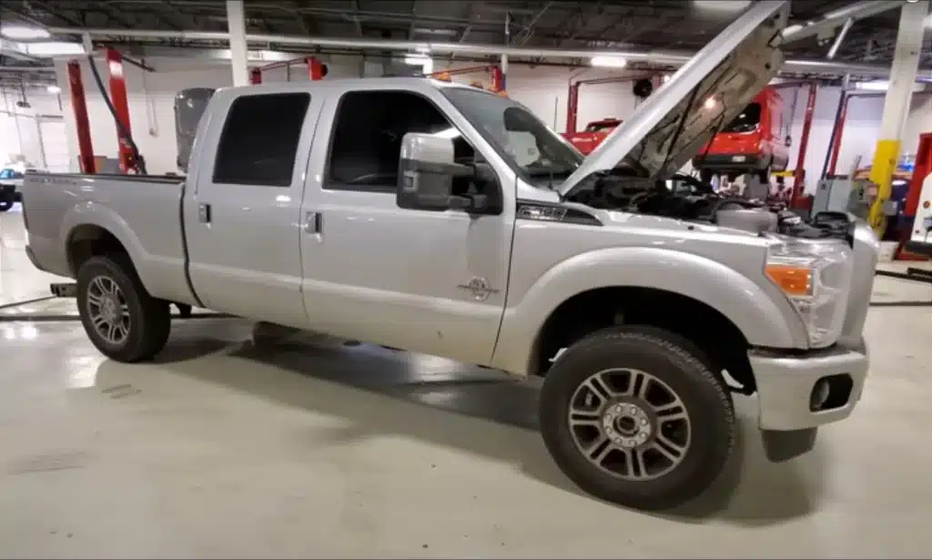 High-mileage Ford F-350 super duty truck Michigan