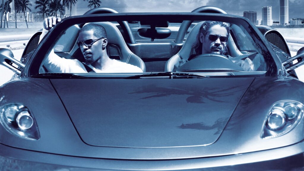 Hollywood cars - Colin Farrell and Jamie Foxx in Miami Vice