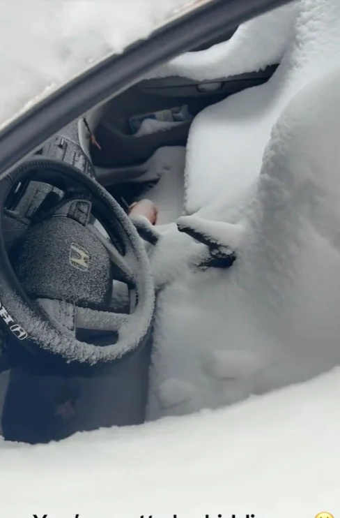 New England man parks his Honda Civic before a blizzard and is left in total disbelief at what he finds when he returns