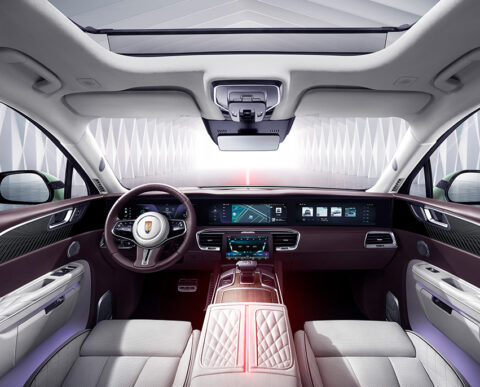 Inside the Hongqi E-HS9 is the Chinese electric SUV