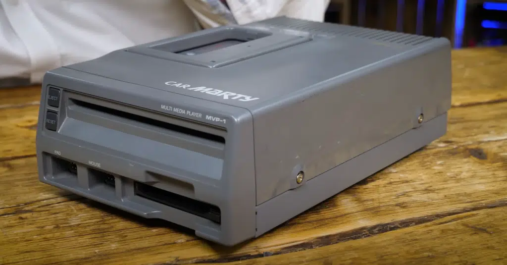 The Fujitsu console known as the Car Marty brought in-car tech to life, becoming the first GPS navigation system available to Japanese drivers in the 1990s