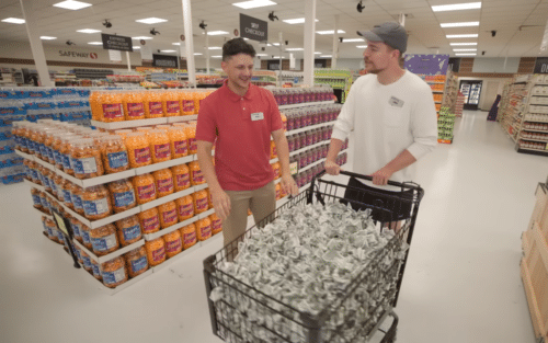 How much MrBeast owes for challenging a man to live in a store