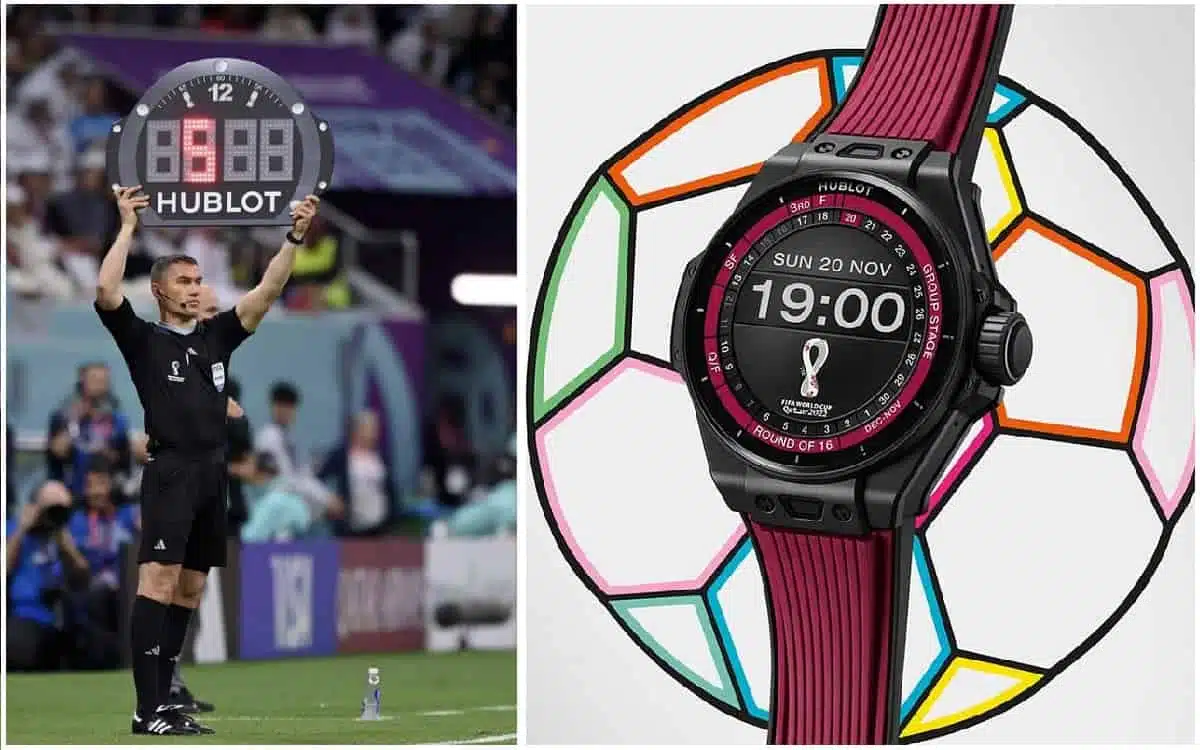 Check out the 5 800 Hublot watch that referees are wearing at the