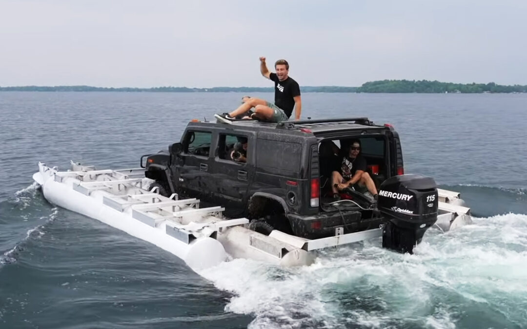 These guys just built a DIY Hummer boat and the results are hilarious