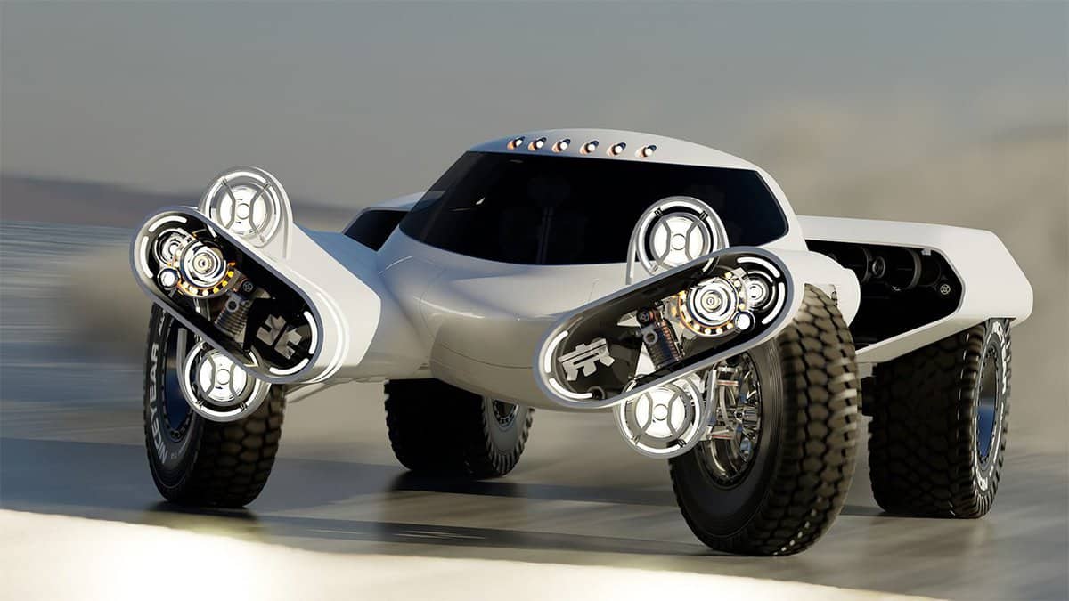 The Huntress concept car from the front