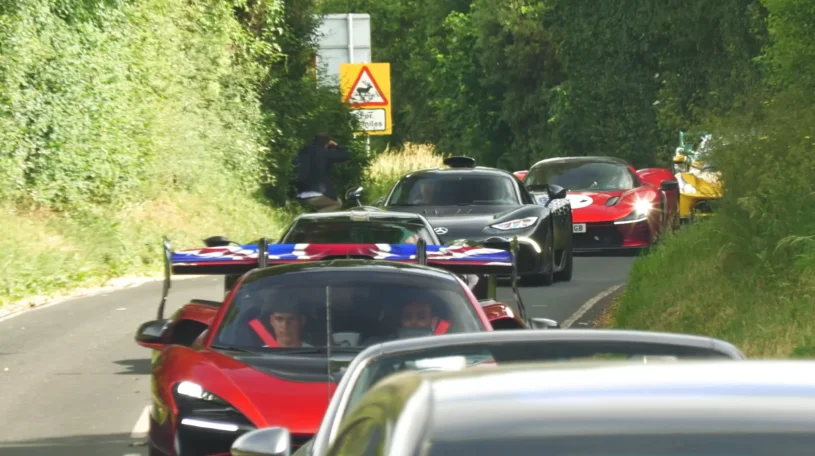 Supercar meet is all going to plan until a top secret $132M hypercar club turns up to leave them embarrassed