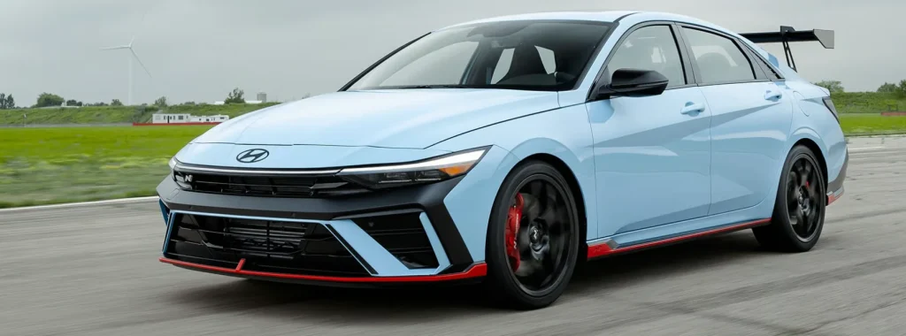 This new Elantra N TCR is winging its way to America to compete with the Honda Civic