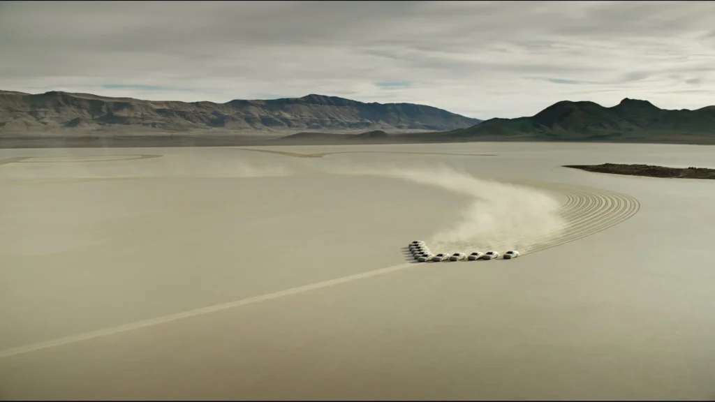 Hyundai used 11 cars in Nevada desert to send a heartwarming message from daughter to her father on the International Space Station